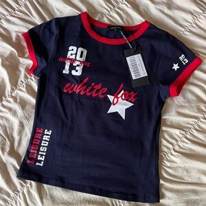 White fox all star baby tee & nakd jeans